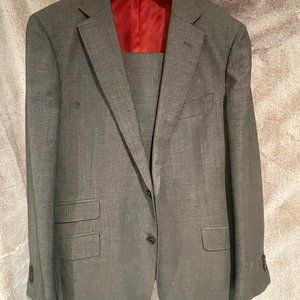 SuitSupply gray birdseye suit sz 42
